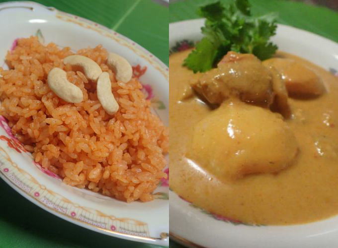 シンガポールチキンカレー&トマトライスセット